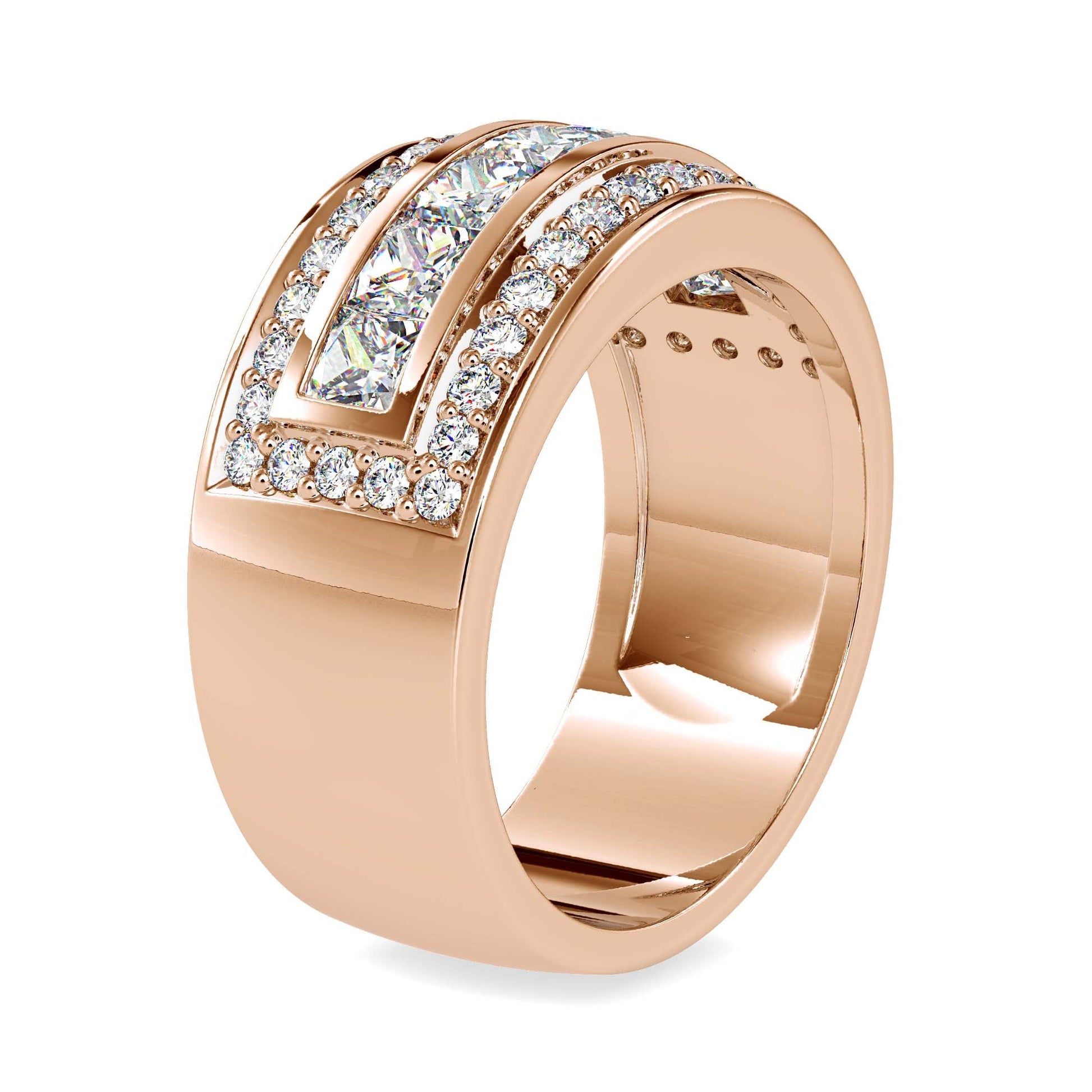 Solitaire Engagement Lab Diamond Ring 18 Karat Rose Gold Slew Lab Diamond Ring Fiona Diamonds