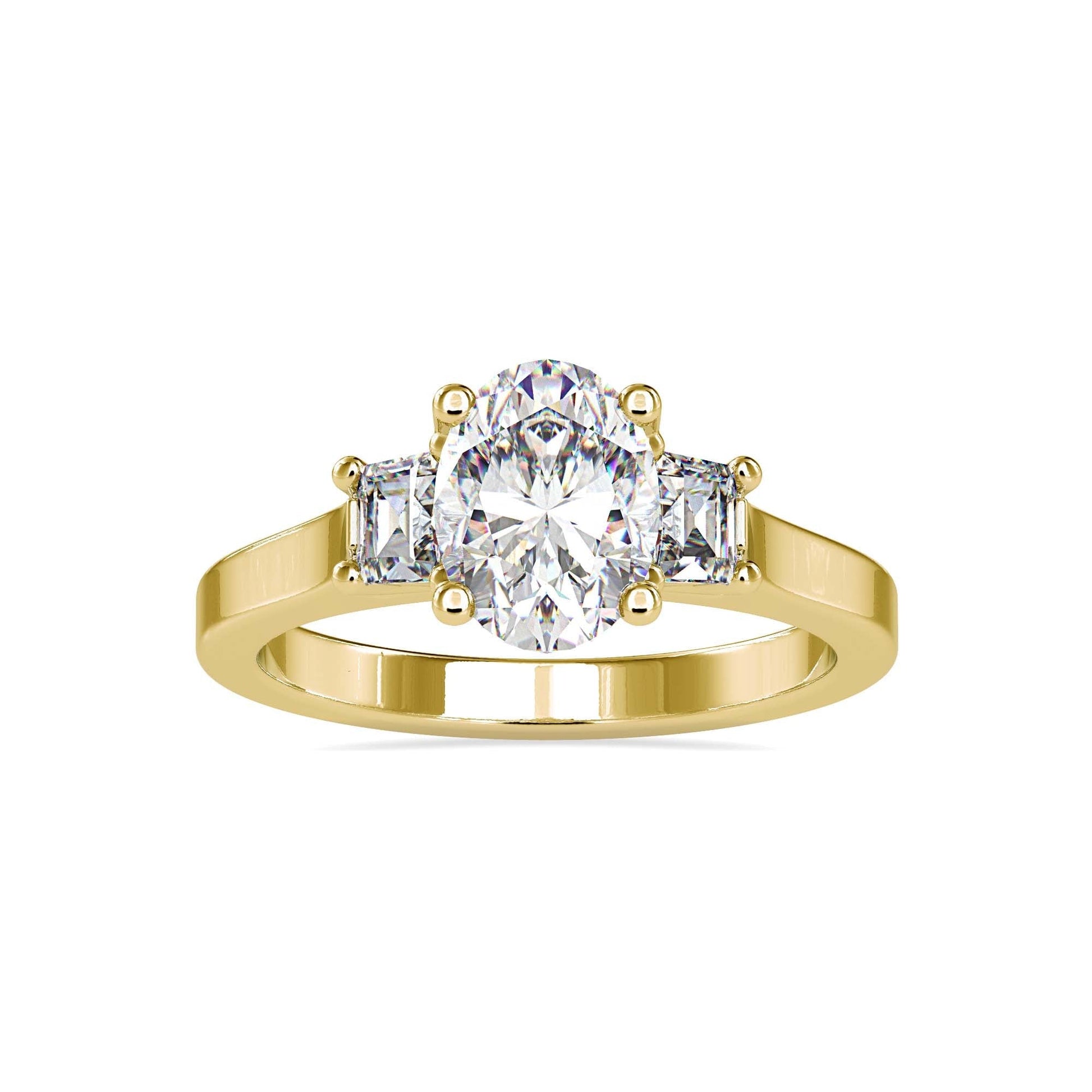3 Stone Rings Collection Trinity Lab Grown Diamond 3 Stone Ring Fiona Diamonds