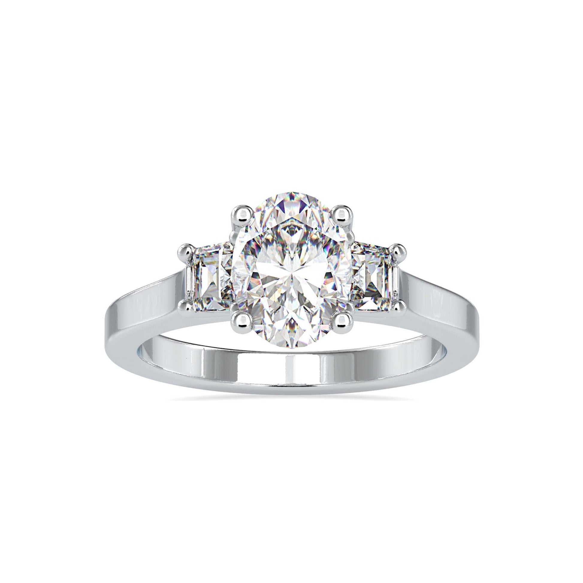 3 Stone Rings Collection Trinity Lab Grown Diamond 3 Stone Ring Fiona Diamonds