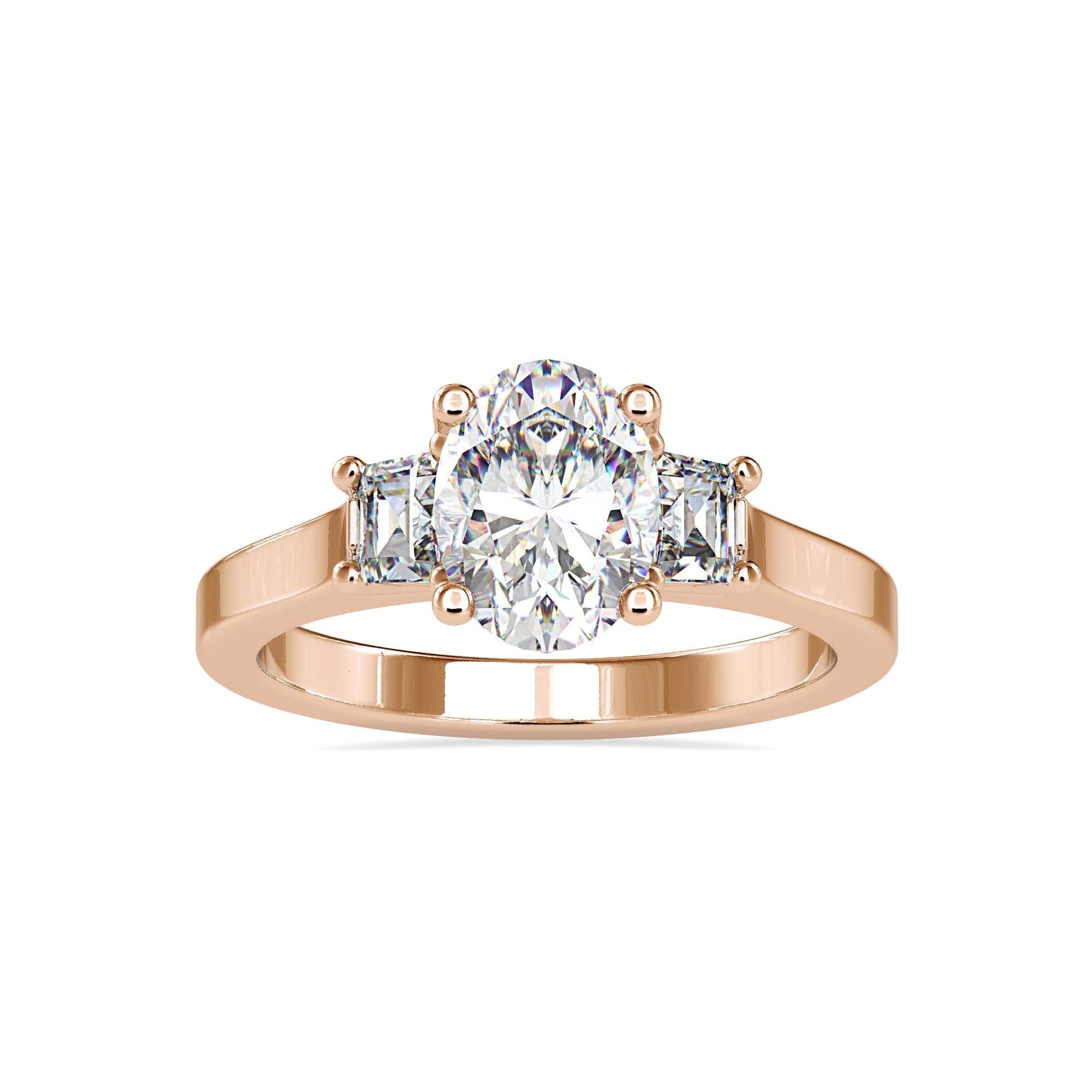 3 Stone Rings Collection Trinity Lab Grown Diamond 3 Stone Ring Fiona Diamonds