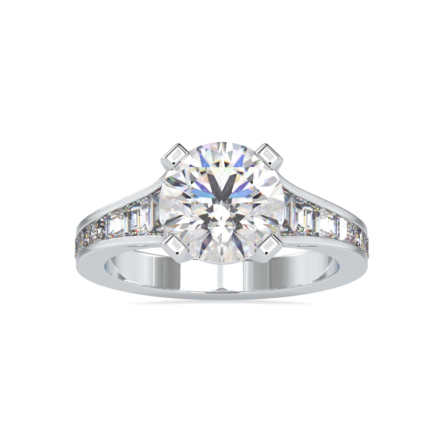Asmaa Round Lab Diamond Ring | Fiona Diamonds