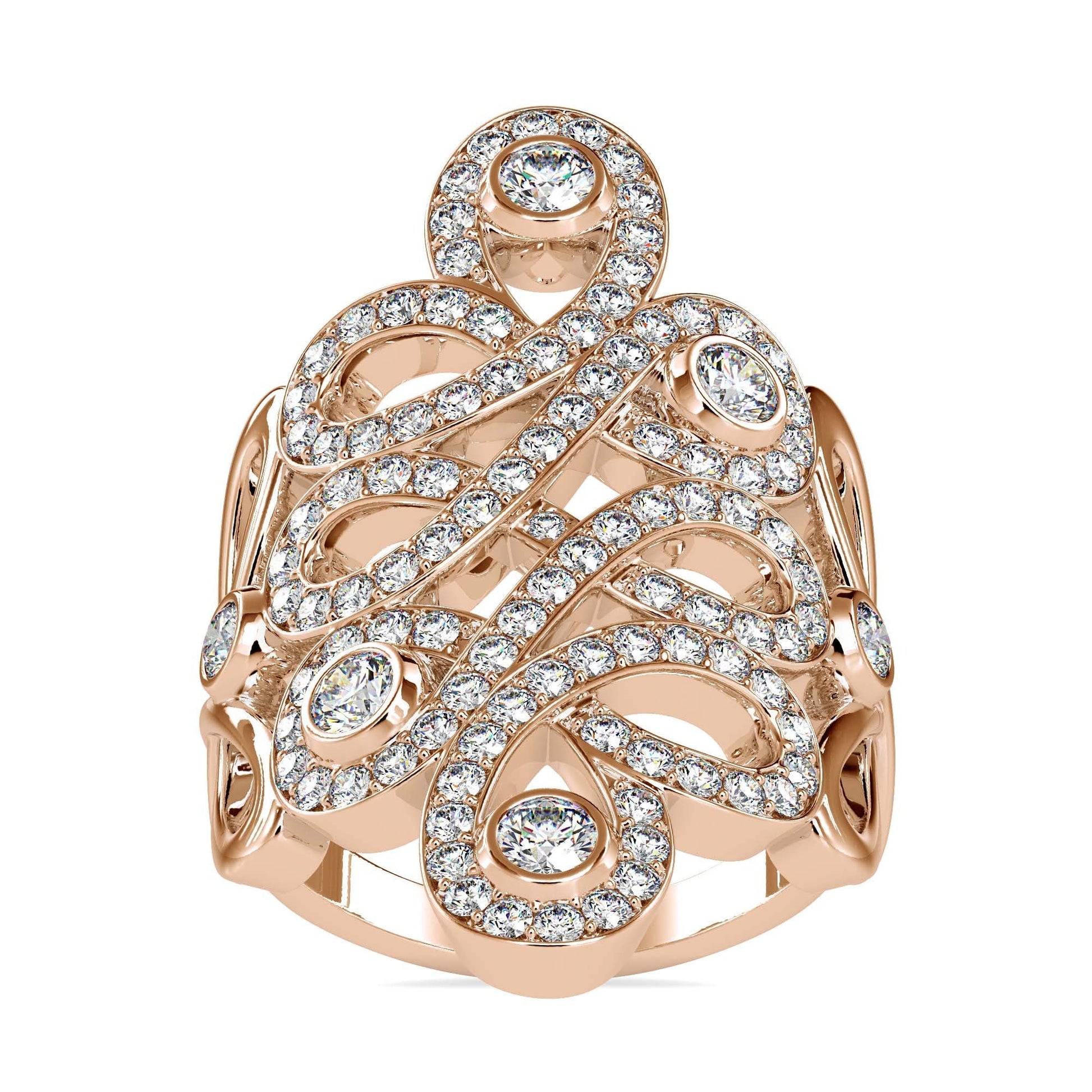Solitaire Engagement Lab Diamond Ring 18 Karat Rose Gold Violet Love Lab Diamond Ring Fiona Diamonds