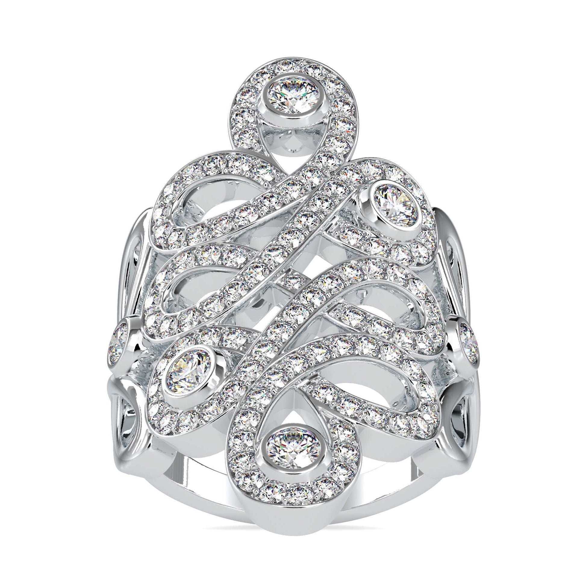 Solitaire Engagement Lab Diamond Ring 18 Karat White Gold Violet Love Lab Diamond Ring Fiona Diamonds