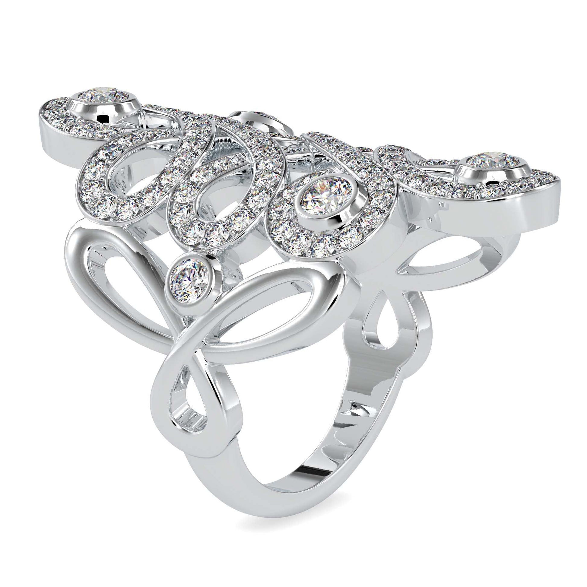 Solitaire Engagement Lab Diamond Ring 18 Karat White Gold Violet Love Lab Diamond Ring Fiona Diamonds