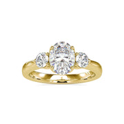 Iris Lab Grown Diamond 3 Stone Ring 3 Stone Ring Designs Fiona Diamonds