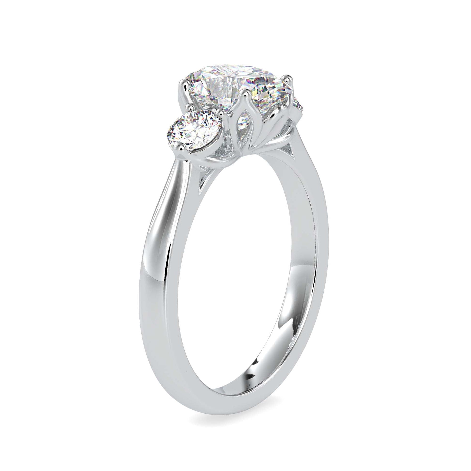 Iris Lab Grown Diamond 3 Stone Ring 3 Stone Ring Designs Fiona Diamonds