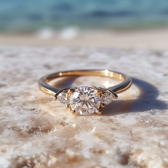 Sincerely, Springer's Yellow Gold Round Solitaire Engagement Setting w
