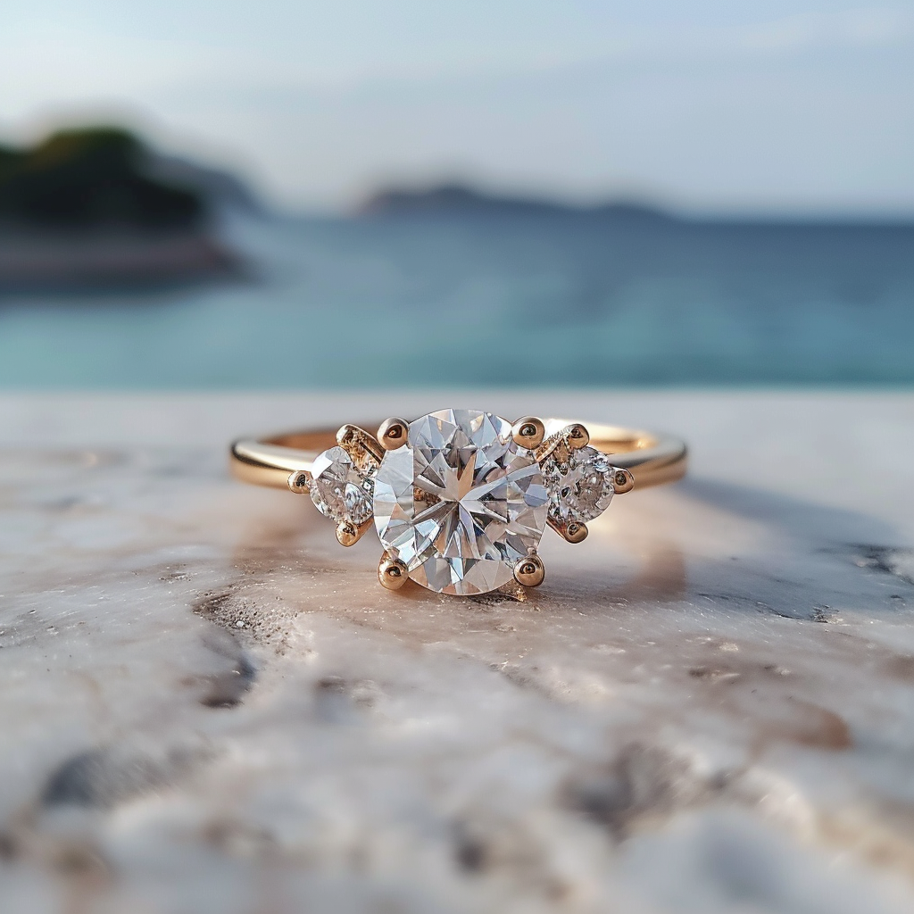 Lab Grown 6 Prong Engagement Ring | Plum Diamonds