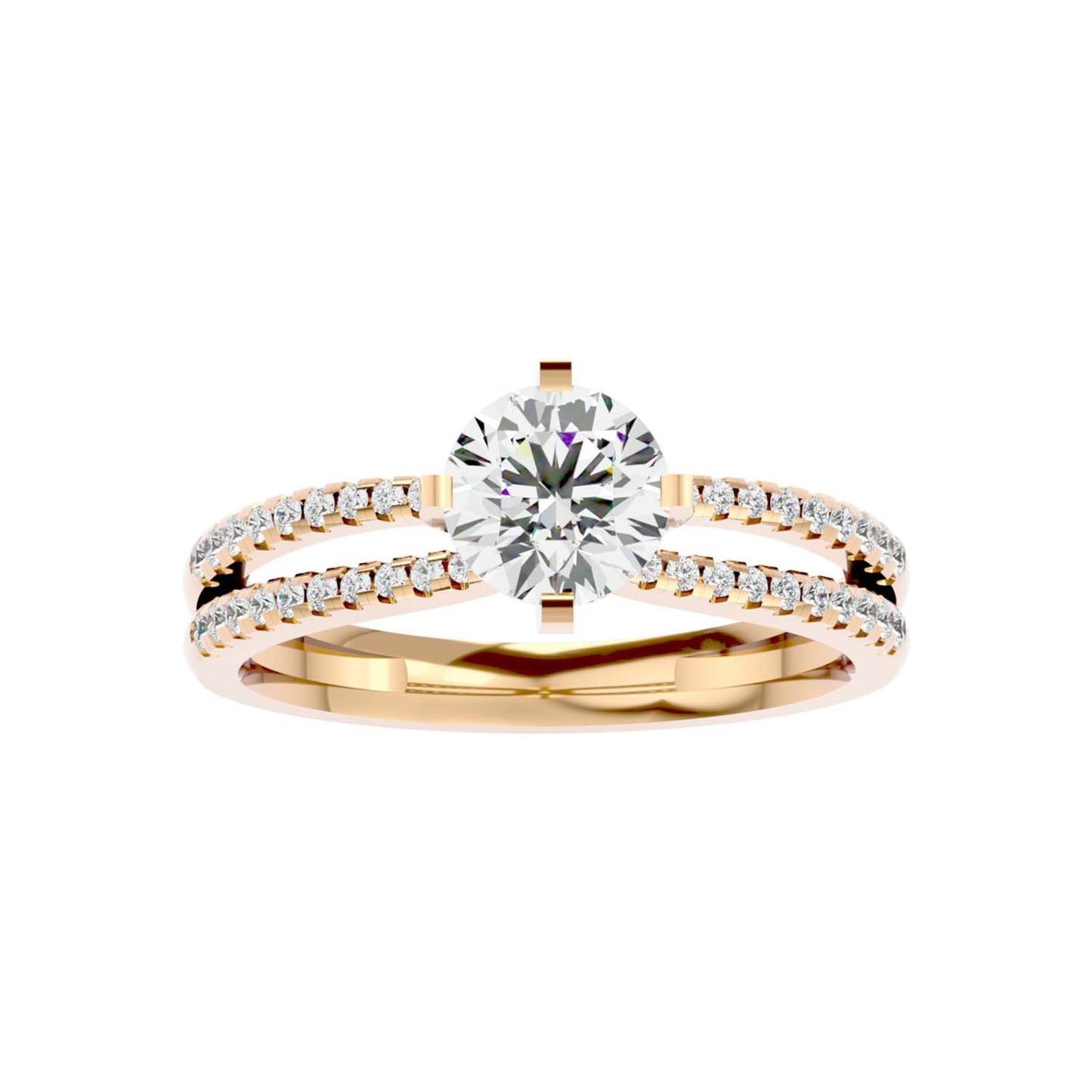 Solitaire Engagement Lab Diamond Ring 18 Karat Yellow Gold Nina 65 Pointer Lab Diamond Ring Fiona Diamonds