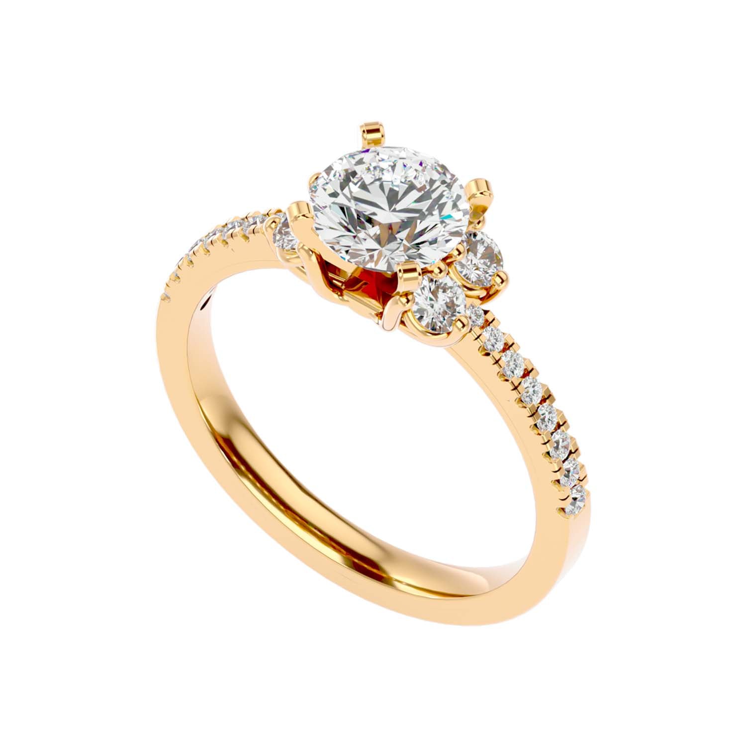 Lab Diamond Rings Alba 69 pointer Oval Lab Diamond Ring