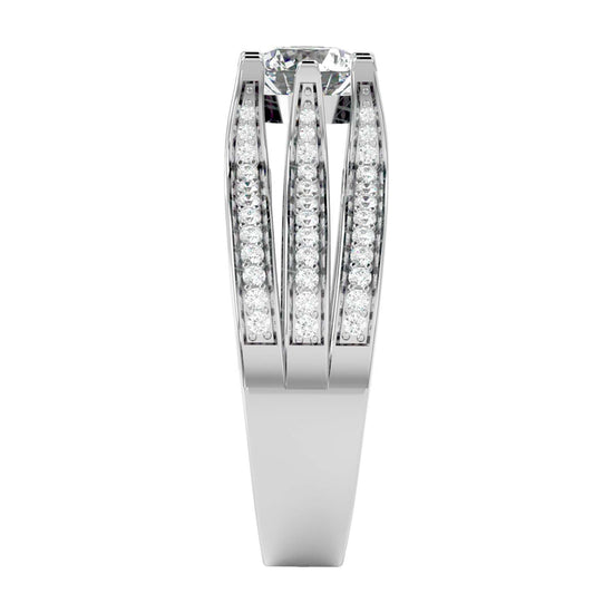 Solitaire Engagement Lab Diamond Ring 18 Karat white Gold Dina 50 Pointer Lab Diamond Ring Fiona Diamonds