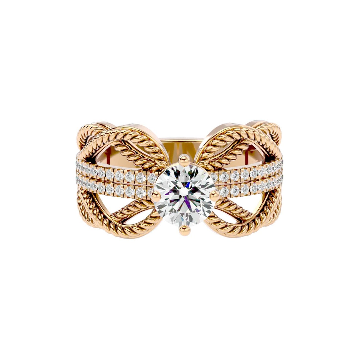 Solitaire Engagement Lab Diamond Ring 18 Karat Yellow Gold Bruni 55 Pointer Lab Diamond Ring Fiona Diamonds