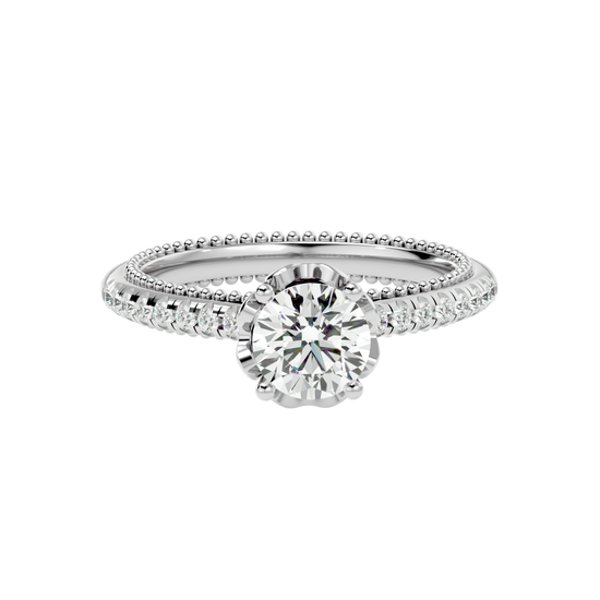 Load image into Gallery viewer, Solitaire Engagement Lab Diamond Ring 18 Karat White Gold Xila 55 Pointer Lab Diamond Ring Fiona Diamonds
