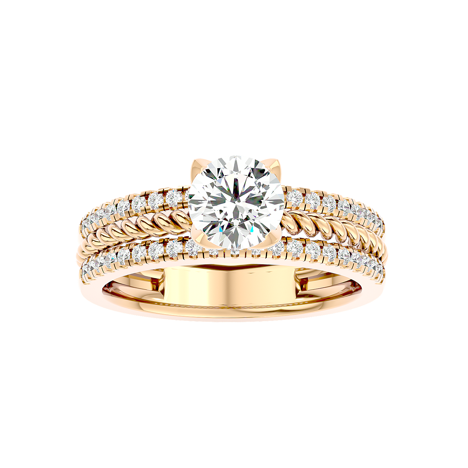 Solitaire Engagement Lab Diamond Ring 18 Karat Yellow Gold Reb 55 Pointer Lab Diamond Ring Fiona Diamonds