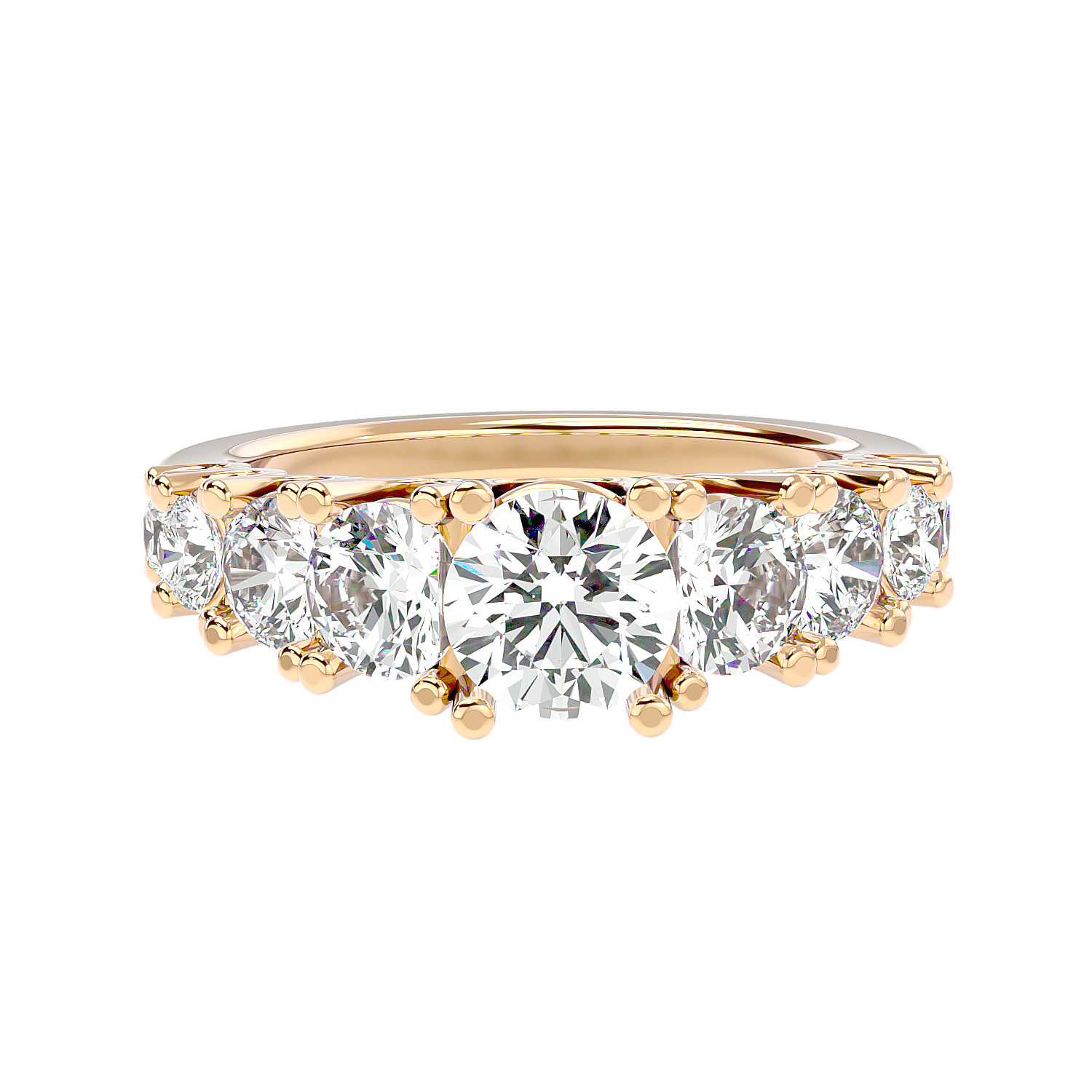 Solitaire Engagement Lab Diamond Ring 18 Karat Yellow Gold Kruna 69 Pointer Lab Diamond Ring Fiona Diamonds