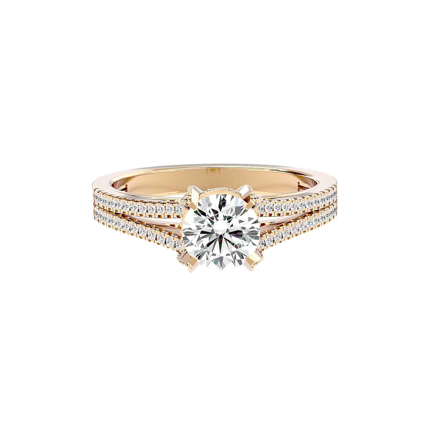 Solitaire Engagement Lab Diamond Ring 18 Karat Yellow Gold Oziv 69 Pointer Lab Diamond Ring Fiona Diamonds