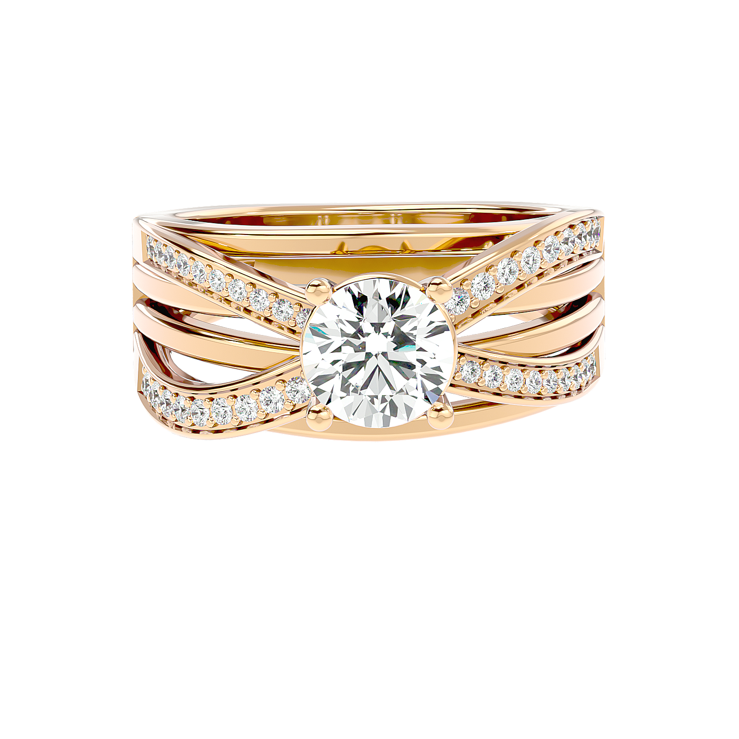 Solitaire Engagement Lab Diamond Ring 18 Karat Yellow Gold Cruzar 69 Pointer Lab Diamond Ring Fiona Diamonds