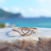 Cupid lab grown diamond ring sleek ring Fiona Diamonds