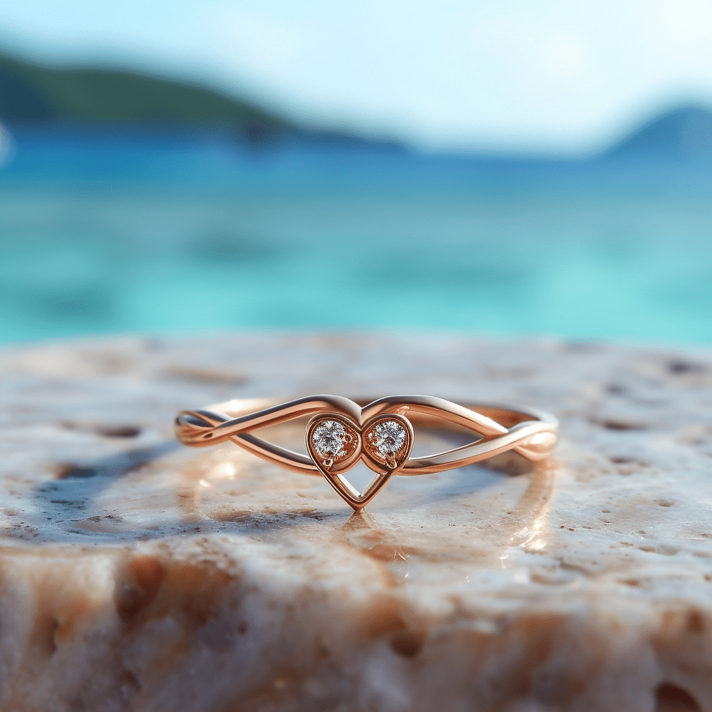 Beloved lab grown diamond ring very sleek and thin band design Fiona Diamonds