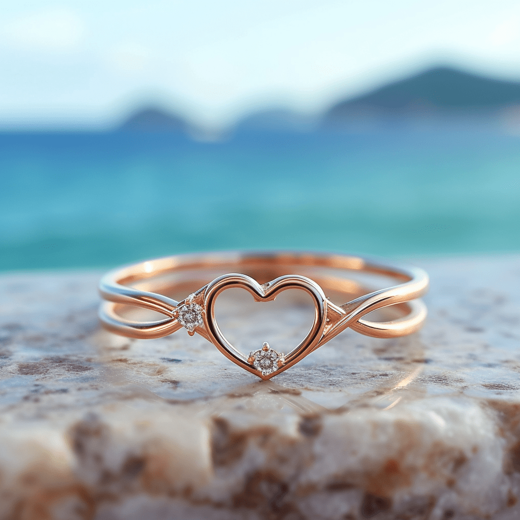 Amour lab grown diamond ring very sleek and thin band design Fiona Diamonds