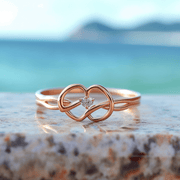 Charmed lab grown diamond ring very sleek and thin band design Fiona Diamonds 