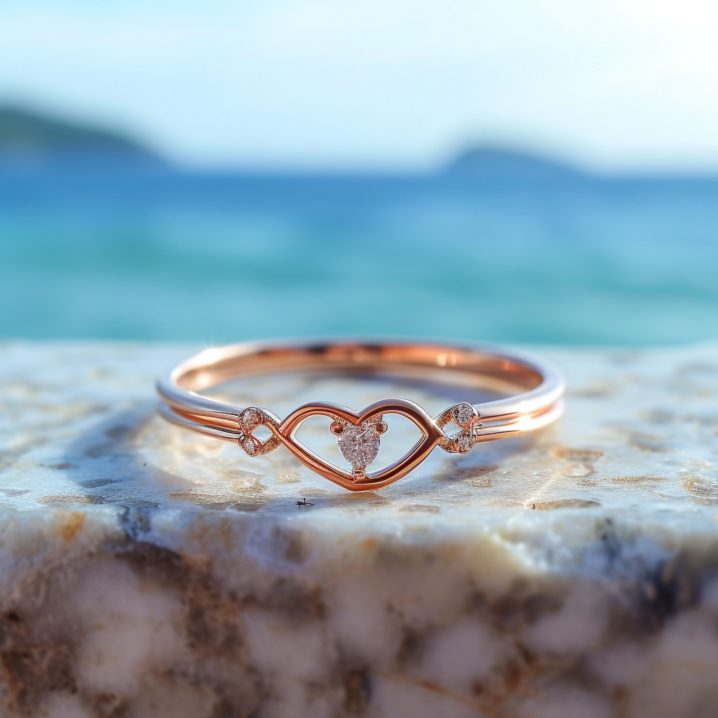 Sleek Radiance Charm Diamond Ring