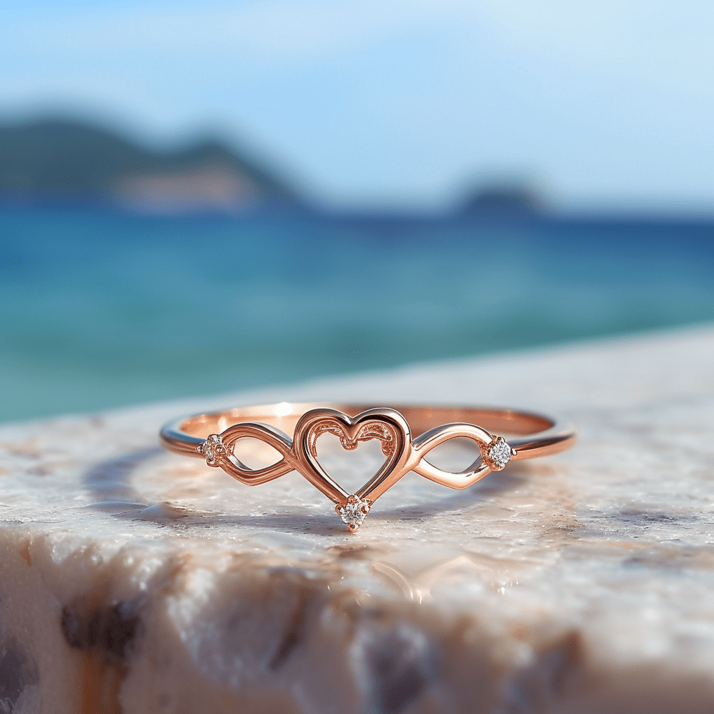 Moonstruck lab grown diamond ring very sleek and thin band design Fiona Diamonds 