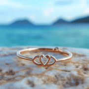 Flame lab grown diamond ring very sleek and thin band design Fiona Diamonds