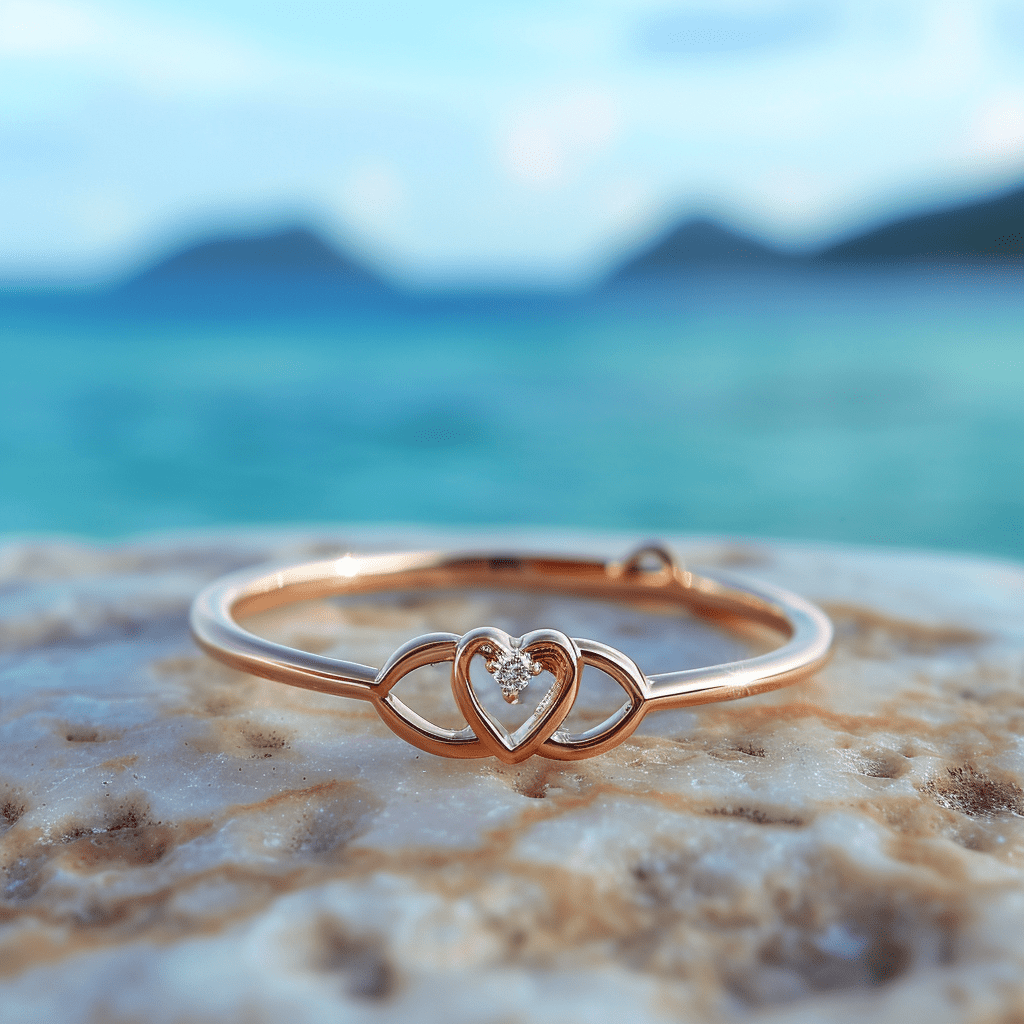 Flame lab grown diamond ring very sleek and thin band design Fiona Diamonds