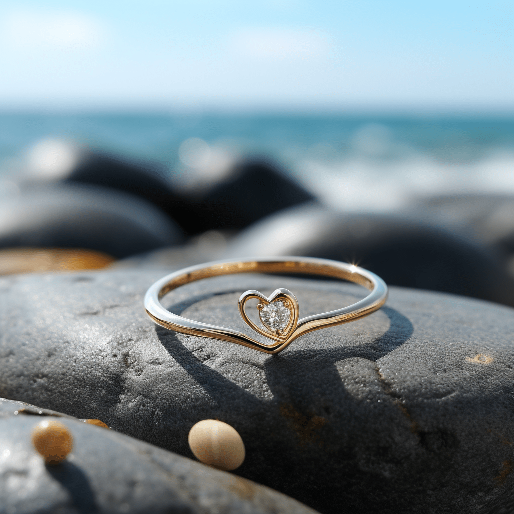 Sacred lab grown diamond ring very sleek and thin band design Fiona Diamonds