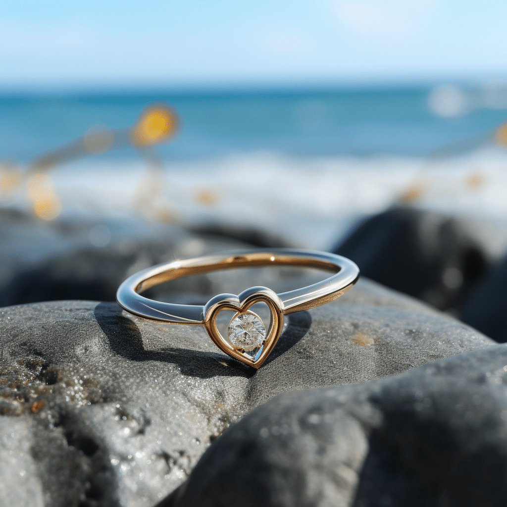 Quixotic lab grown diamond ring very sleek and thin band design Fiona Diamonds