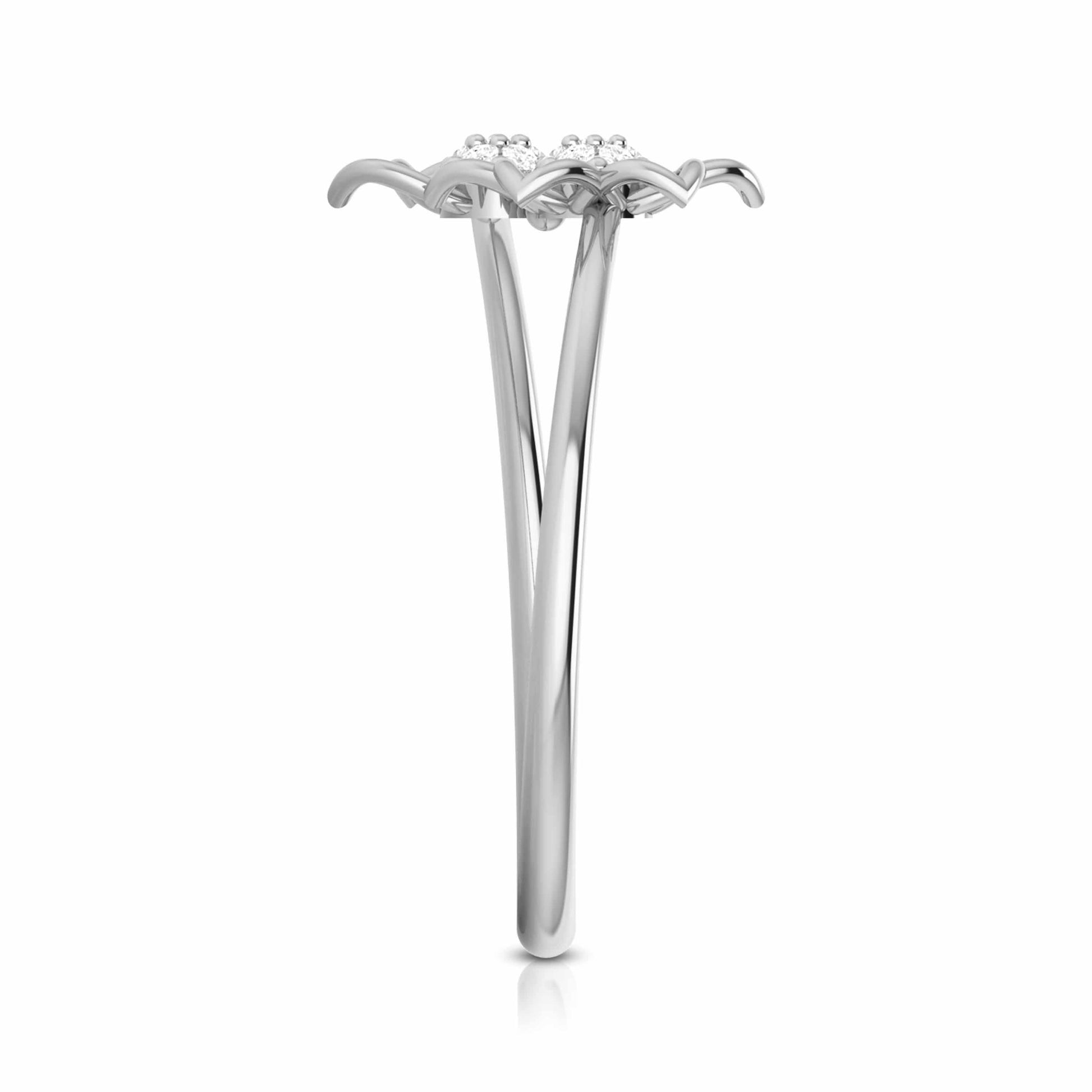 Greenery lab grown diamond ring unique ring design Fiona Diamonds