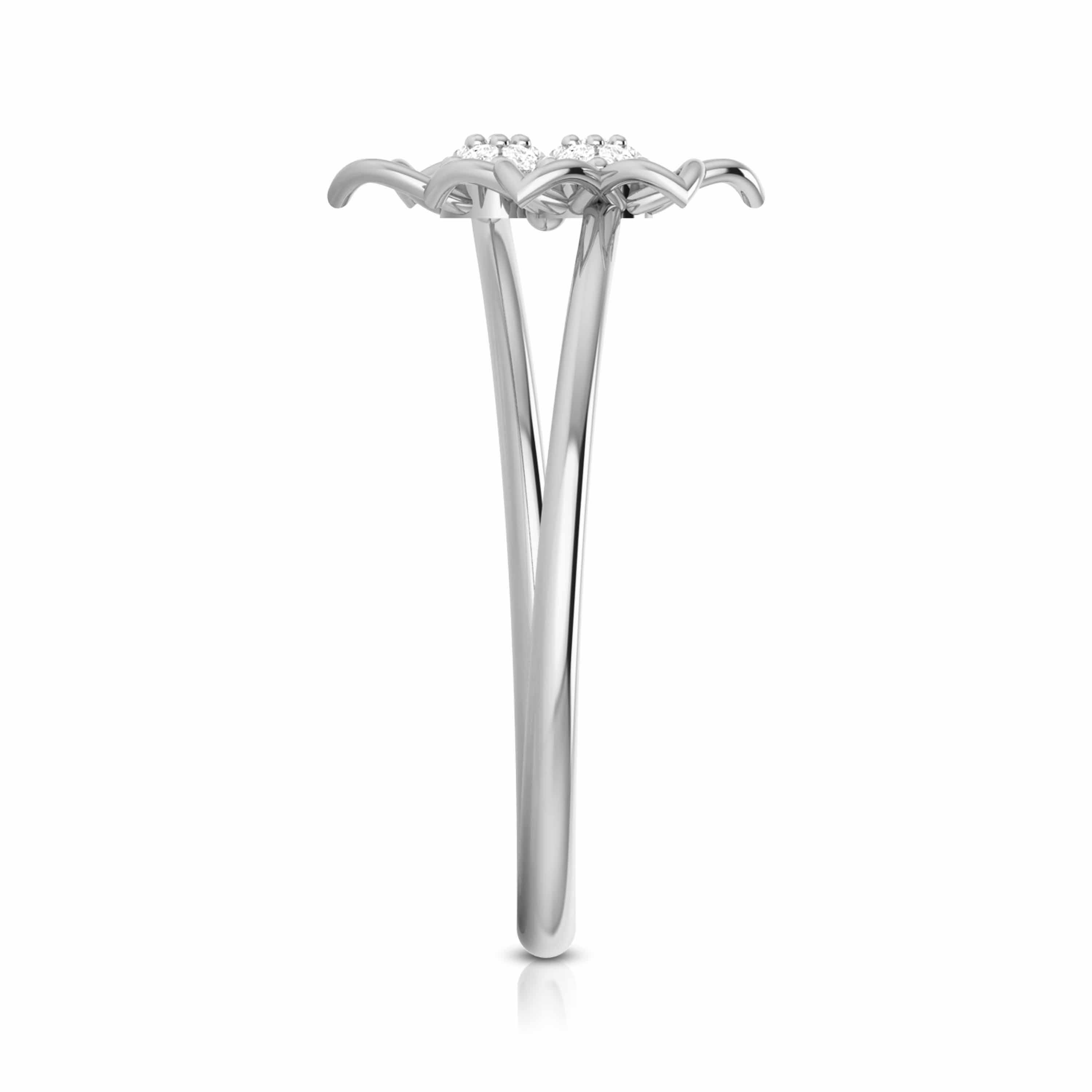 Greenery lab grown diamond ring unique ring design Fiona Diamonds