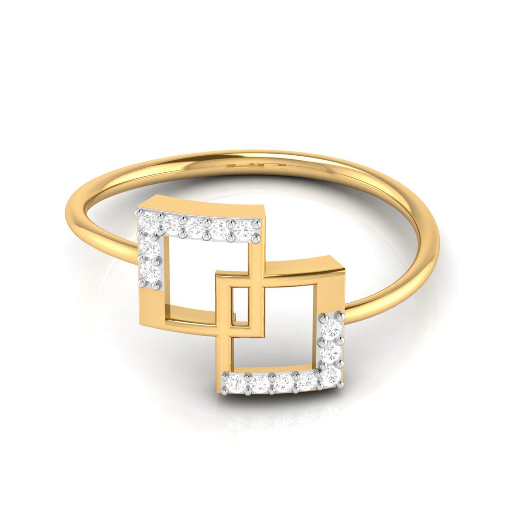 Bela lab grown diamond ring simple round ring design Fiona Diamonds