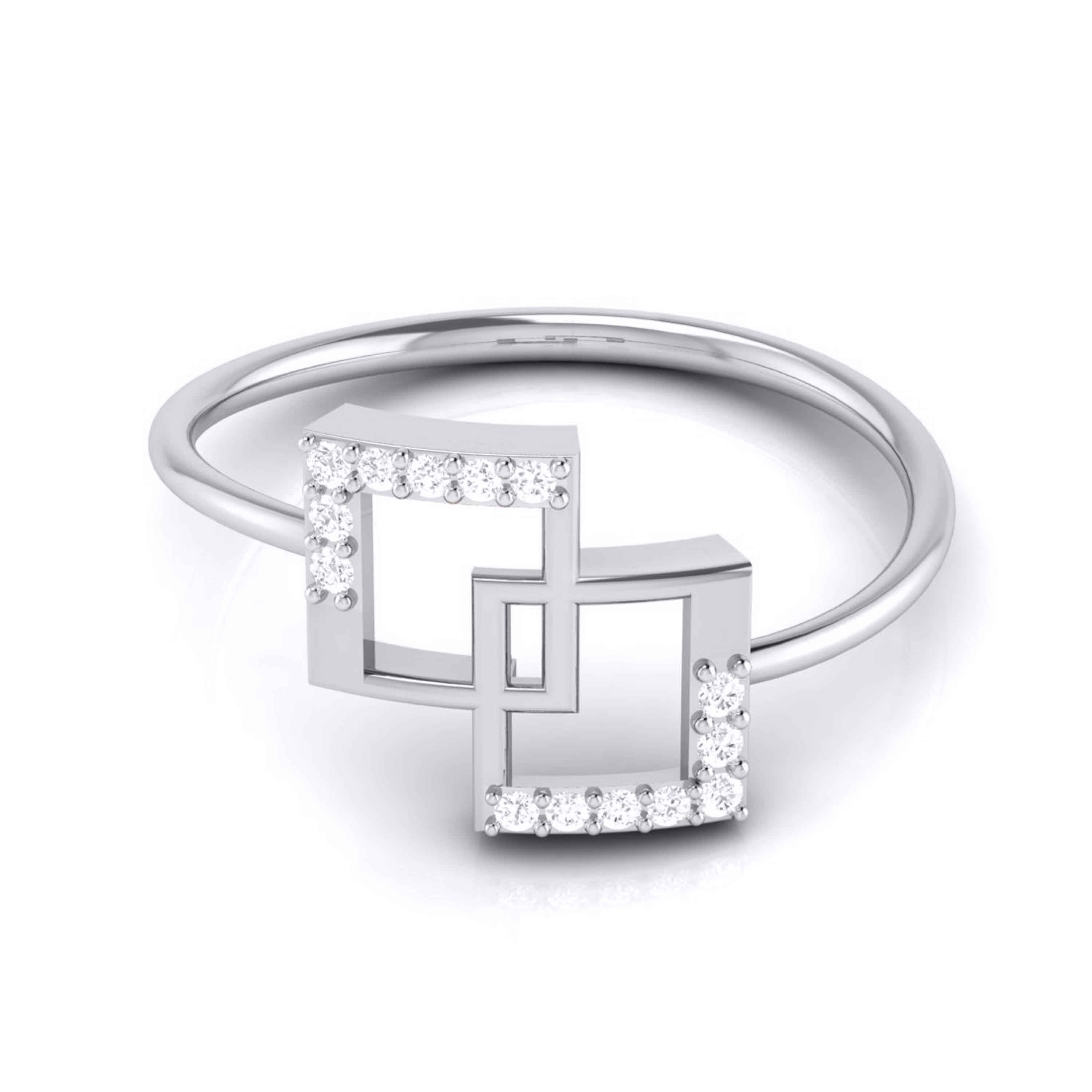 Bela lab grown diamond ring simple round ring design Fiona Diamonds
