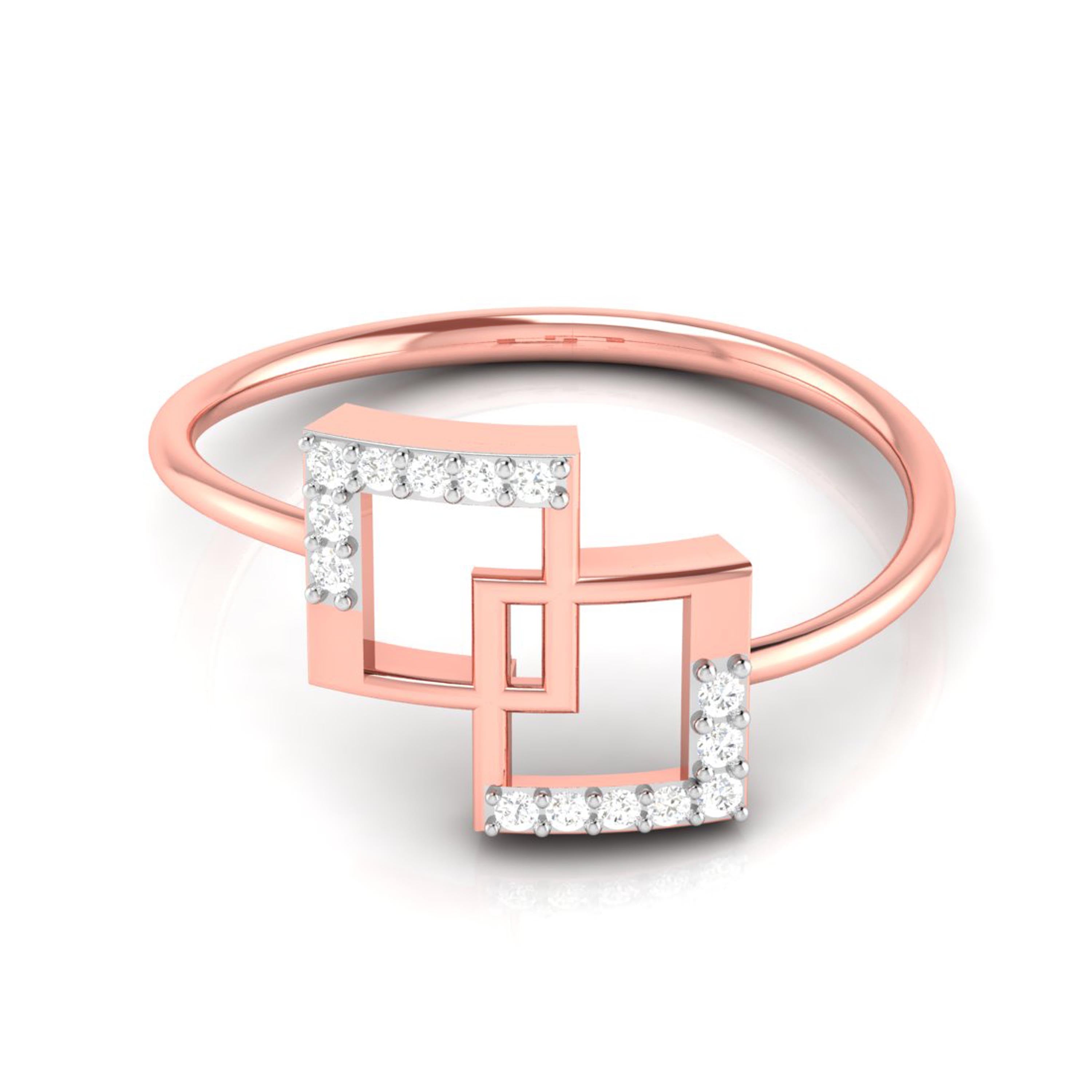 Bela lab grown diamond ring simple round ring design Fiona Diamonds