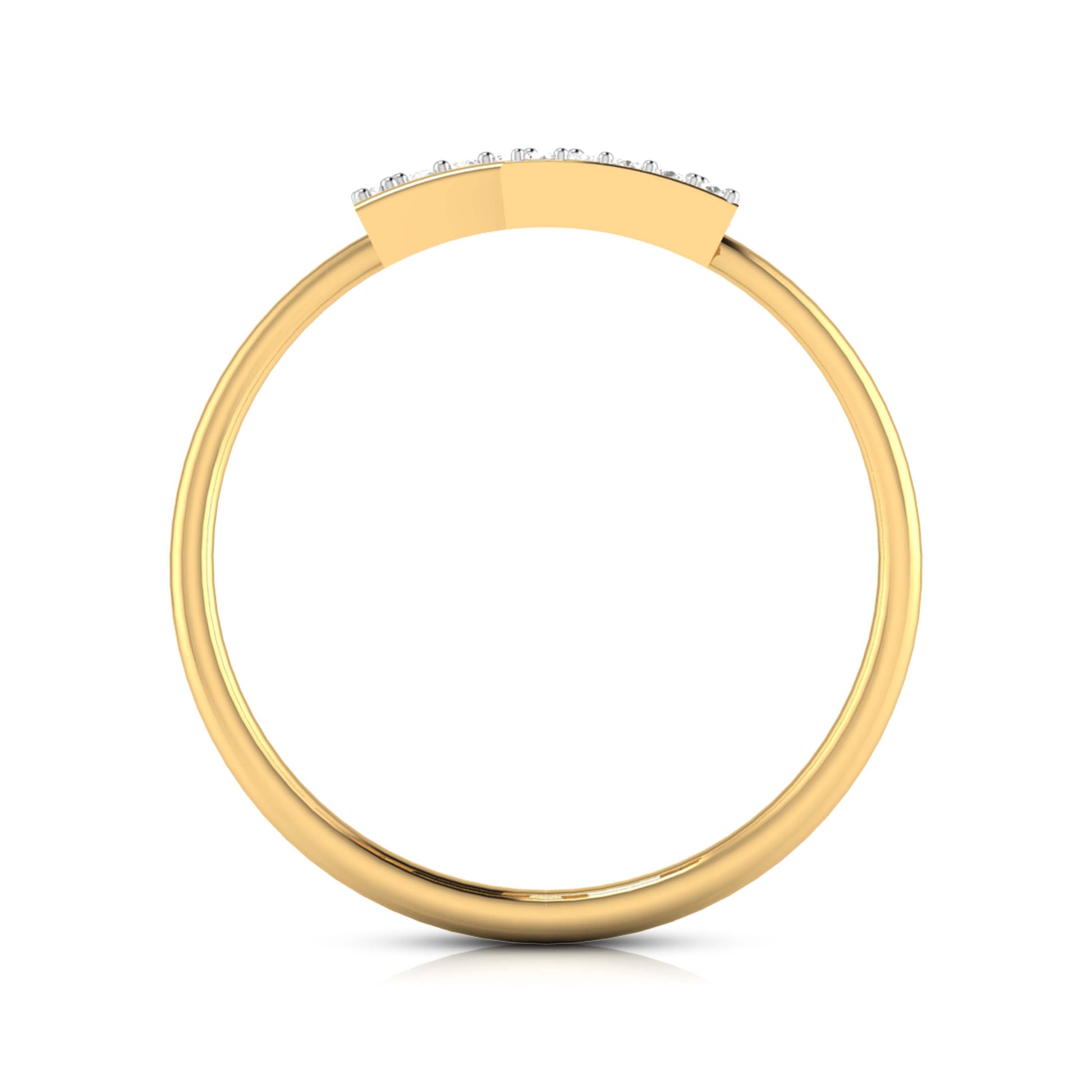 Bela lab grown diamond ring simple round ring design Fiona Diamonds