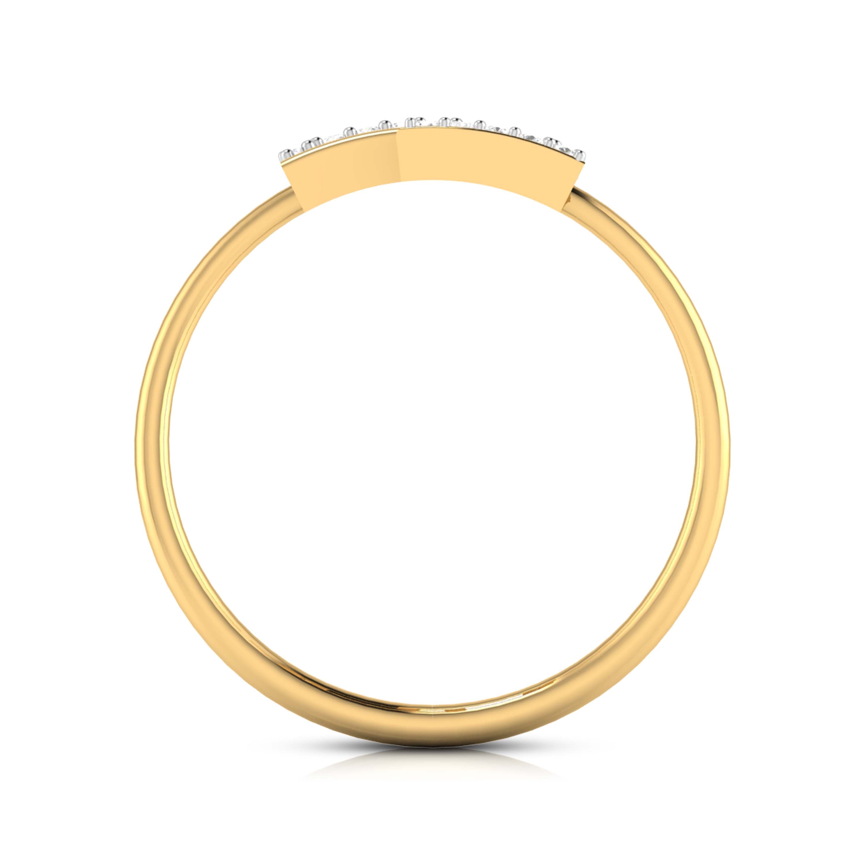 Bela lab grown diamond ring simple round ring design Fiona Diamonds