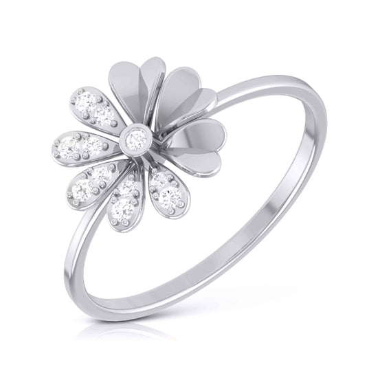 Glacial lab grown diamond ring sleek ring Fiona Diamonds
