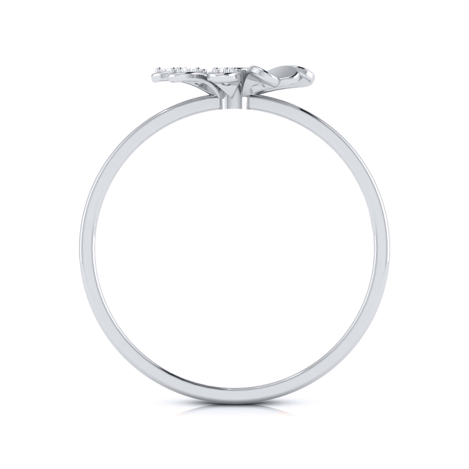 Glacial lab grown diamond ring sleek ring Fiona Diamonds