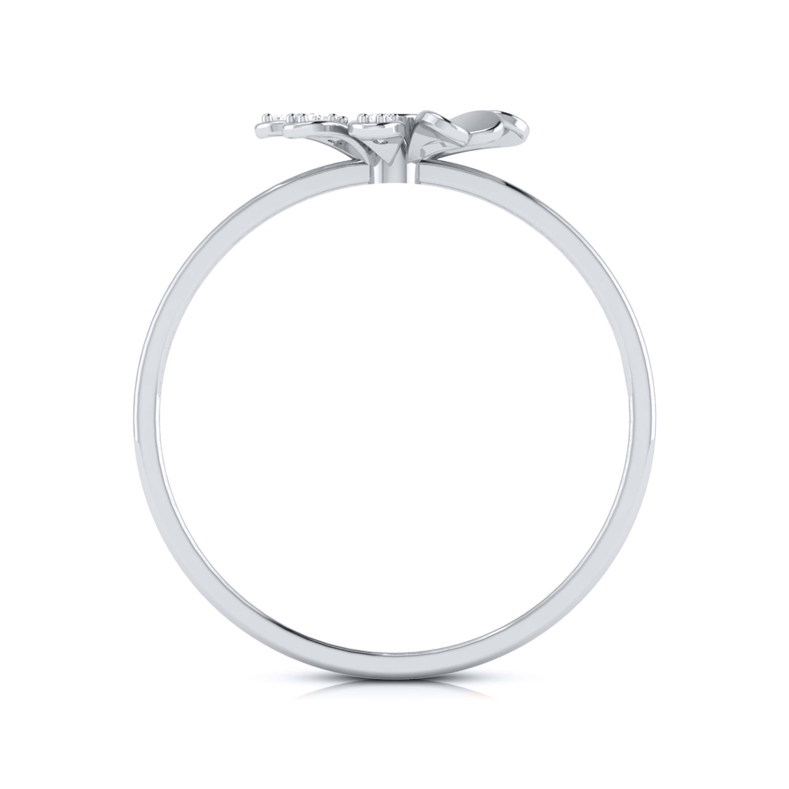 Glacial lab grown diamond ring sleek ring Fiona Diamonds