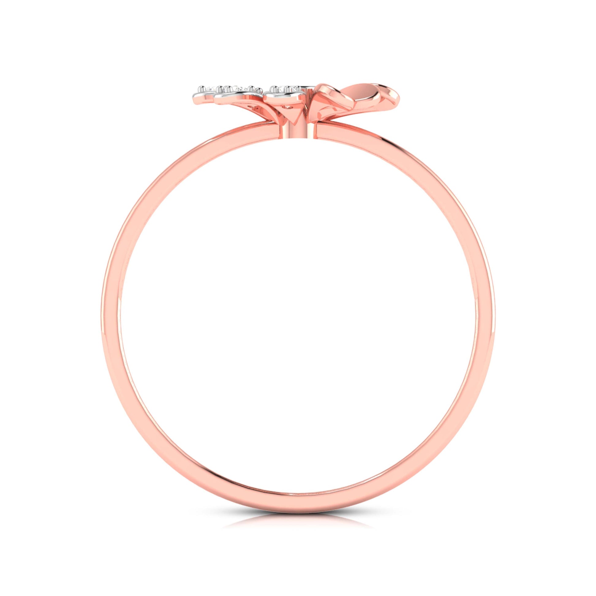Glacial lab grown diamond ring sleek ring Fiona Diamonds