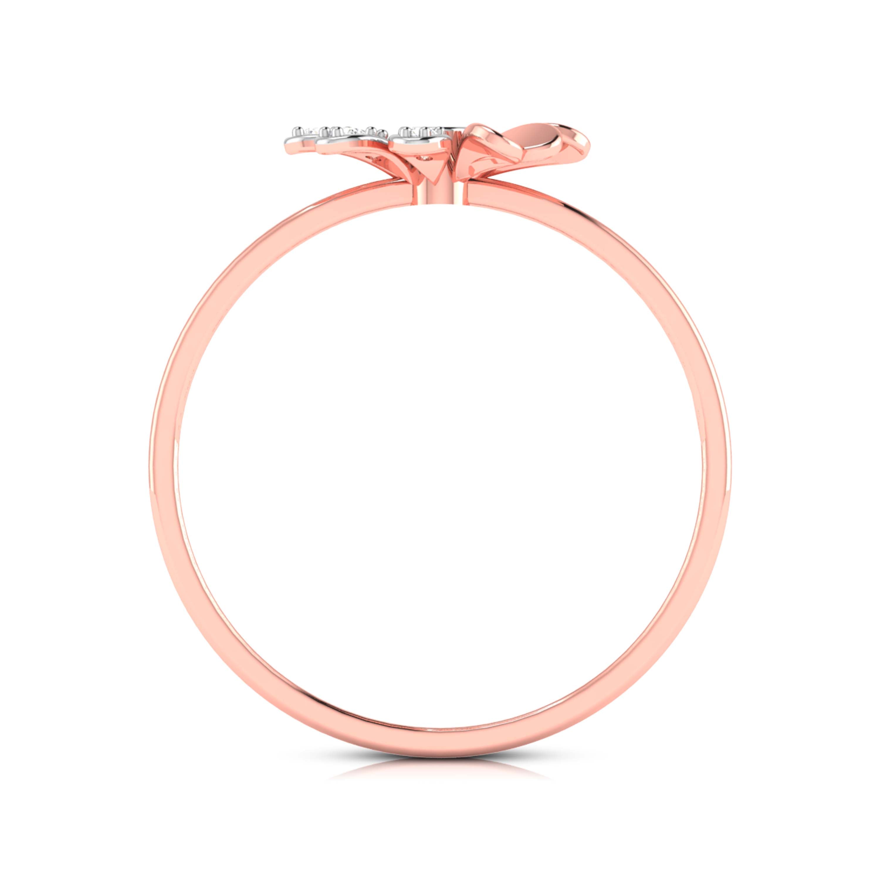 Glacial lab grown diamond ring sleek ring Fiona Diamonds