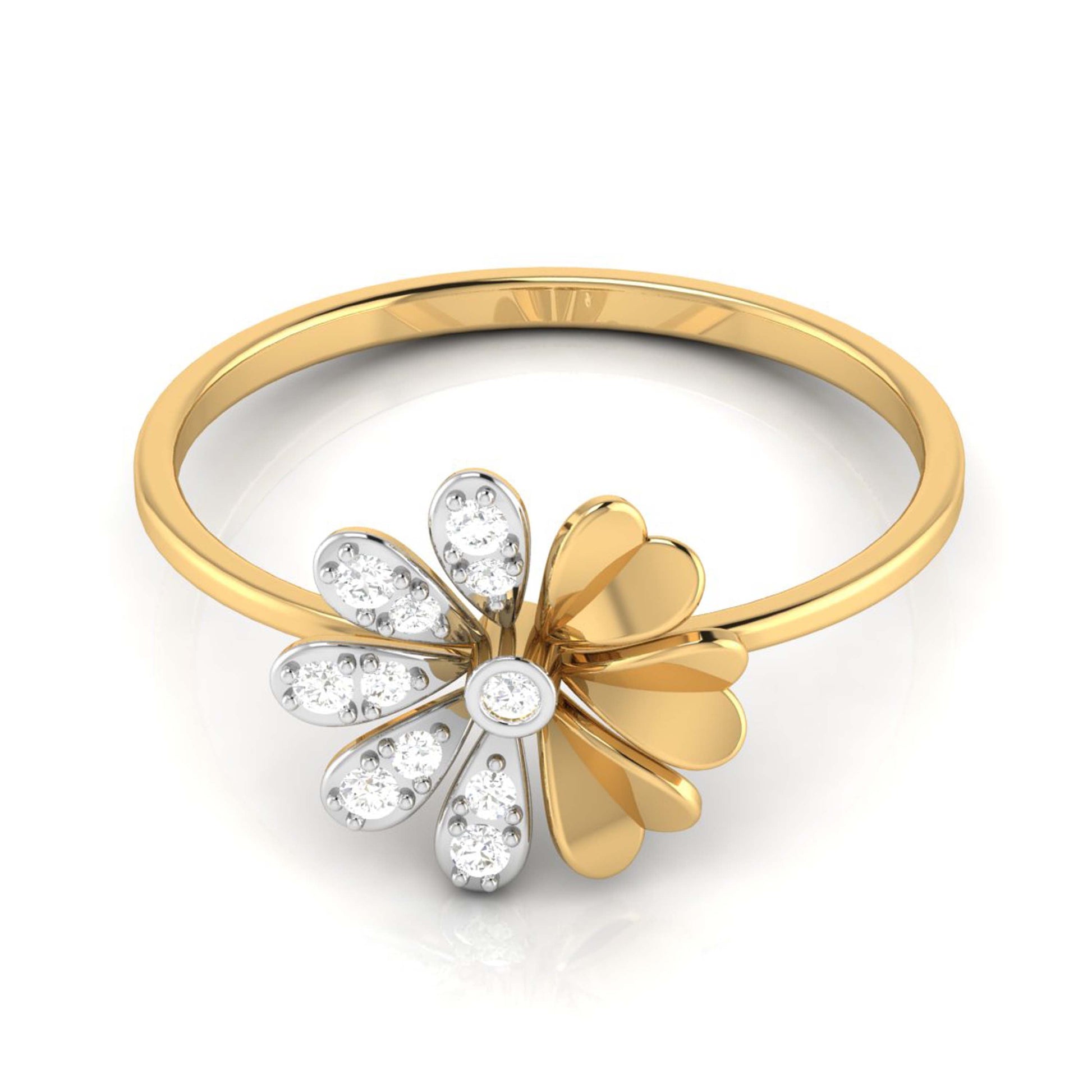 Glacial lab grown diamond ring sleek ring Fiona Diamonds