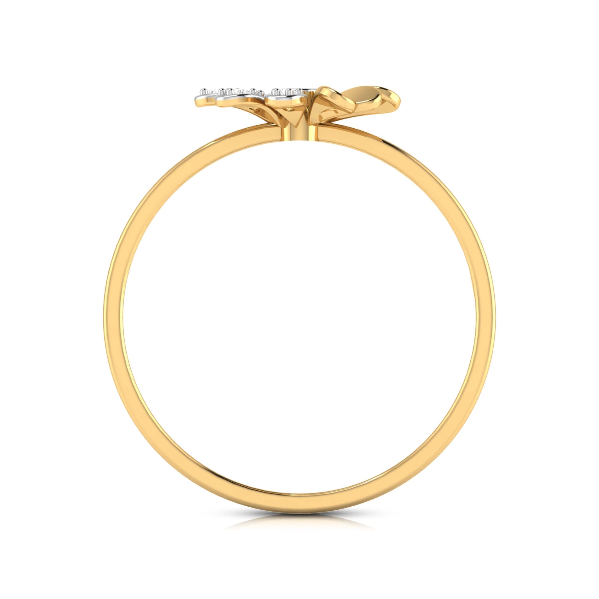 Glacial lab grown diamond ring sleek ring Fiona Diamonds