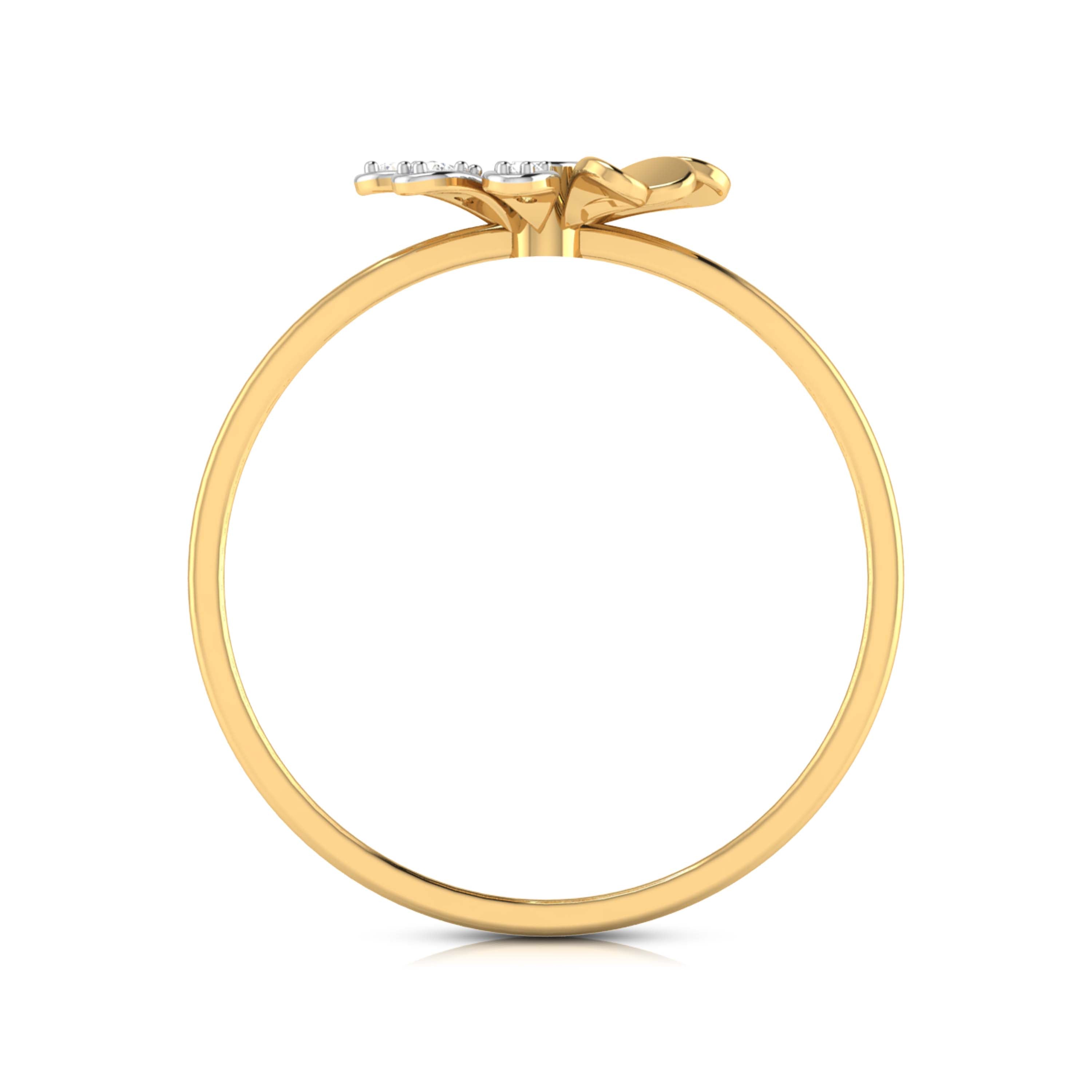 Glacial lab grown diamond ring sleek ring Fiona Diamonds
