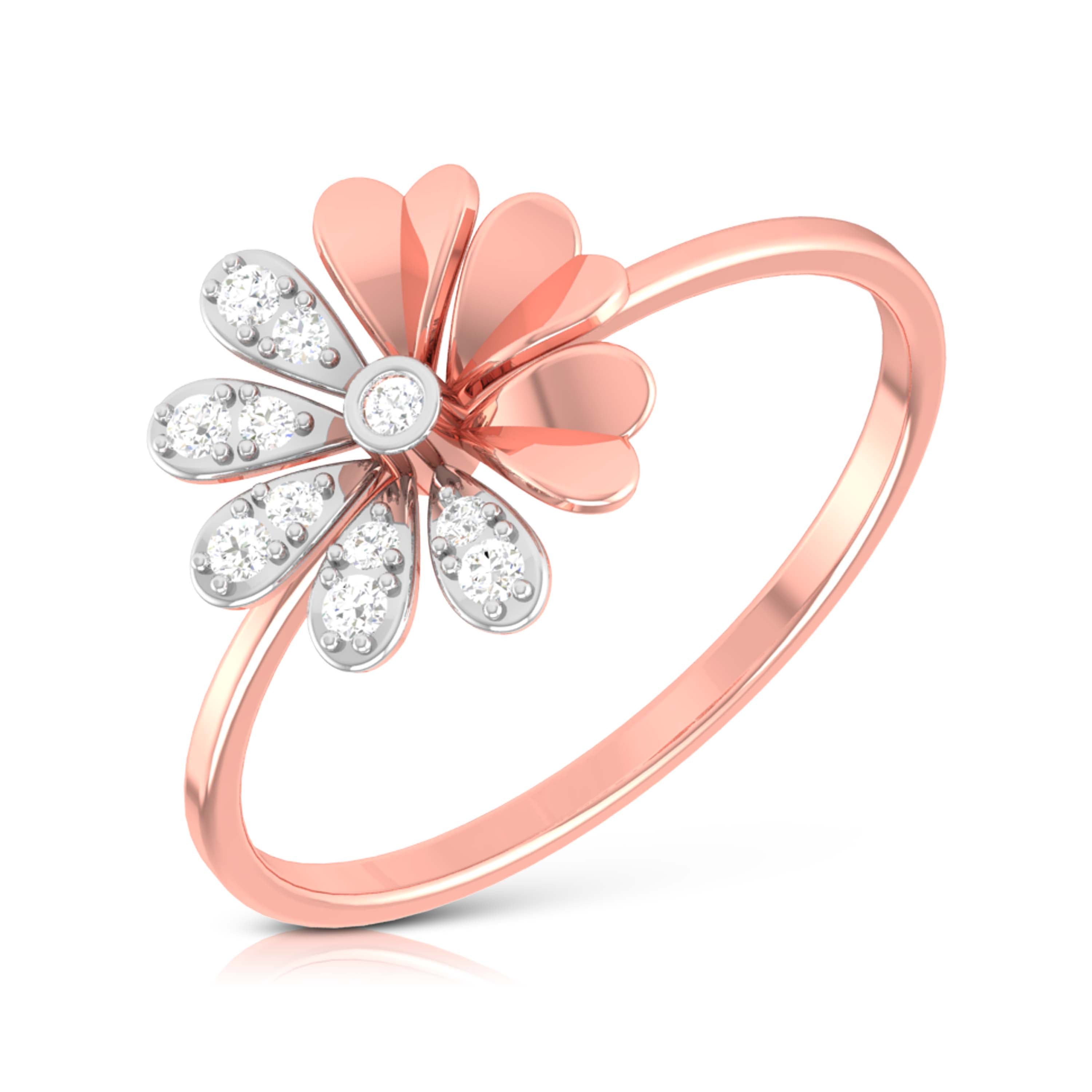Glacial lab grown diamond ring sleek ring Fiona Diamonds