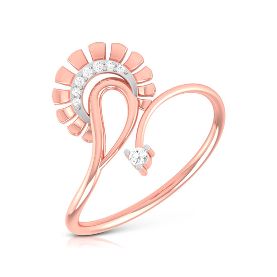 Load image into Gallery viewer, Zuri lab grown diamond ring unique ring design Fiona Diamonds
