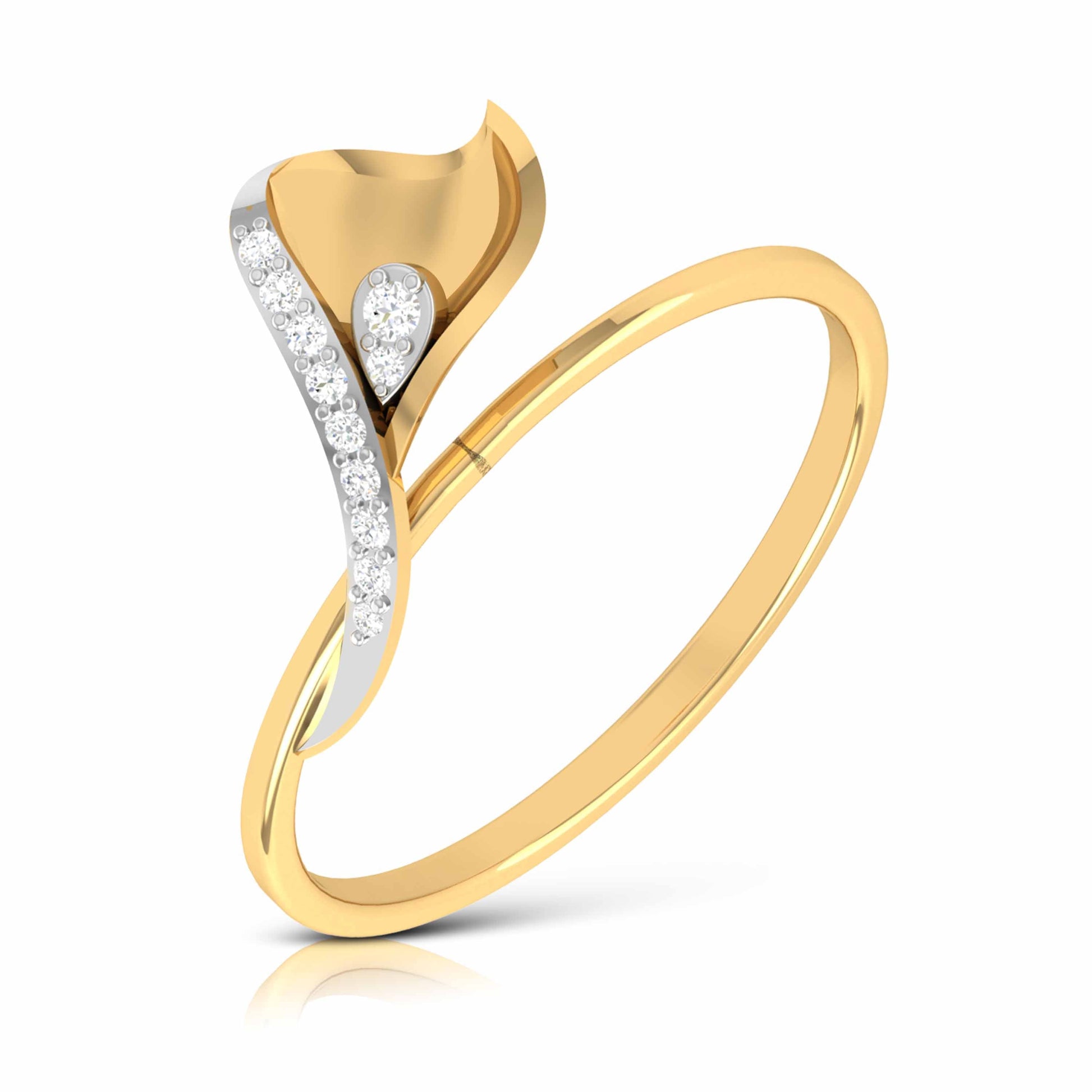 Calamus lab grown diamond ring simple round ring design Fiona Diamonds