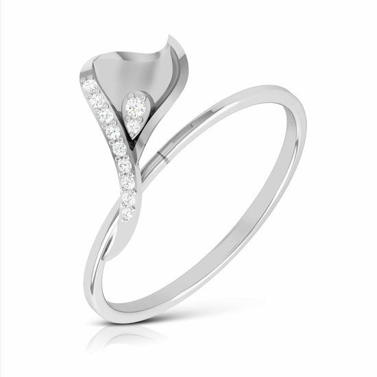 Calamus lab grown diamond ring simple round ring design Fiona Diamonds